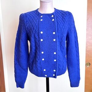VINTAGE Robert Scott Ltd Wool Cardigan Size 34 (Small)